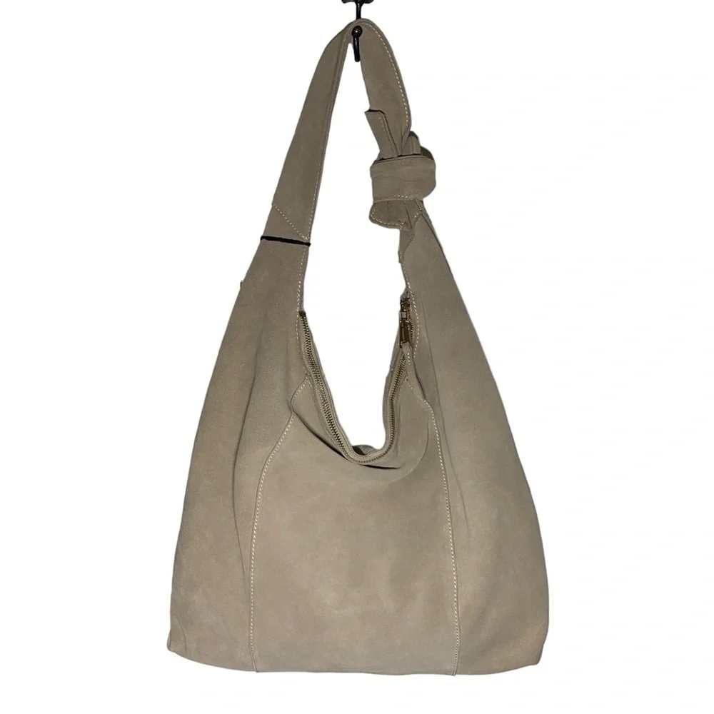 Moda Luxe Suede Hobo Bag